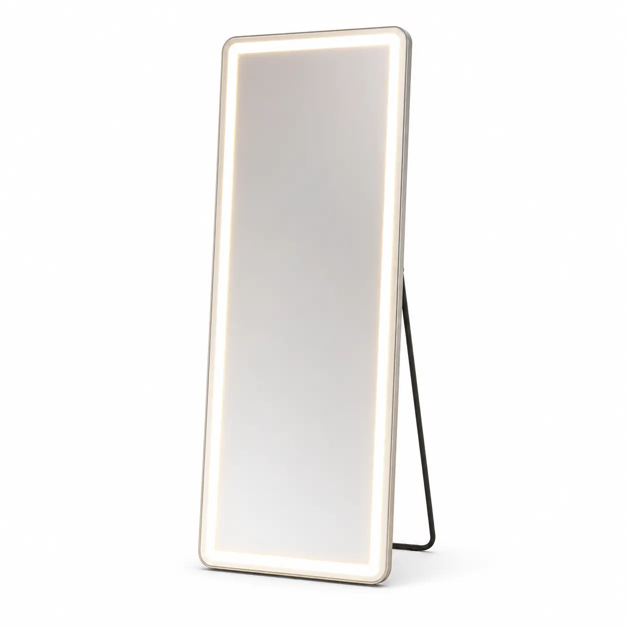 Espejo de Cuerpo Completo con LED 71"x26", Espejo de Pie y Pared, Iluminación Regulable 3 Colores, Full Length Mirror para Dormitorio, Sala, Tocador, Vestidor, Espejo Luminoso de Piso y Montaje en Pared
