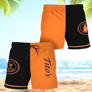 Tito's Basic Colorful Swim Trunks, Hawaiian Shorts For Men Dad Friend, Trending Shorts