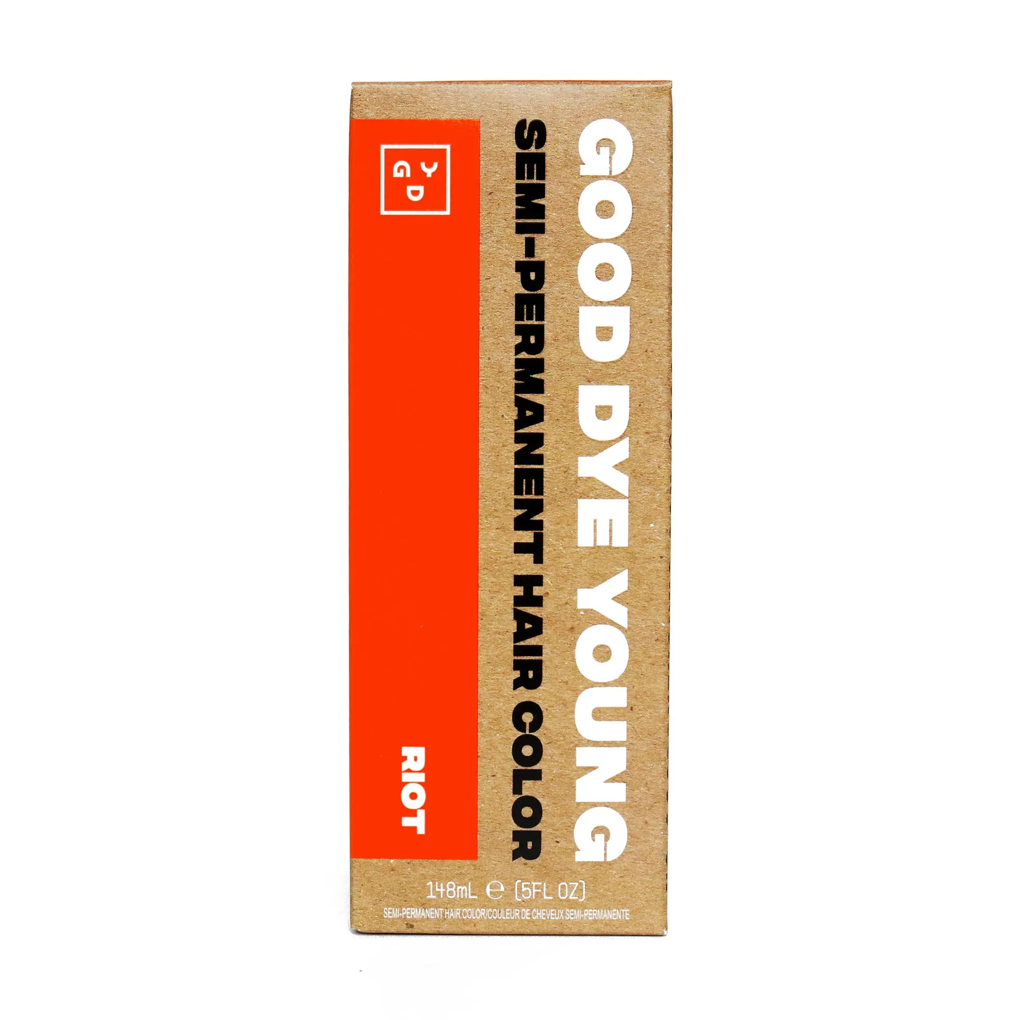 Good Dye Young Riot Semi-Permanent Hair Color - Vibrant Red-Based Neon Orange - 16-24+ Washes - Cruelty-Free & Leaping Bunny Certified - Conditioning Cream Base