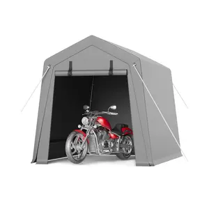 Heavy Duty Portable Carport Garage Shelter - Waterproof & UV-Resistant Outdoor Storage Outdoor Storage with Roll-Up Zipper Door, Ideal for Car, Motorcycle, Bike, Garden Tools, Firewood – Multiple Sizes