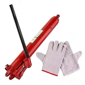 Heavy Duty 12 Ton Long Hydraulic Ram Jack, Manual Cherry Picker Engine Lift Hoist with Comfort Grip Handle for Garage and Industrial Lifting Tasks
