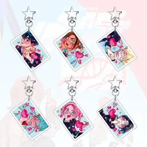 Anime Alien Stage keychains, car key chain, fan gift, cosplay accessory.