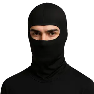 3 Pack Tactical Balaclava Full Face Ninja Mask for Motorcycle Helmet Liner Outdoor Use Black
