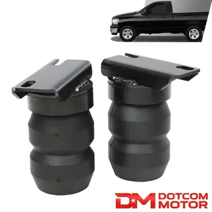 Rear Suspension Enhancement Helper Spring Kit Fit For 14-21 Dodge Ram 2500 Heavy Duty Cargo Load Support Rubber Cushion Bumpers Set