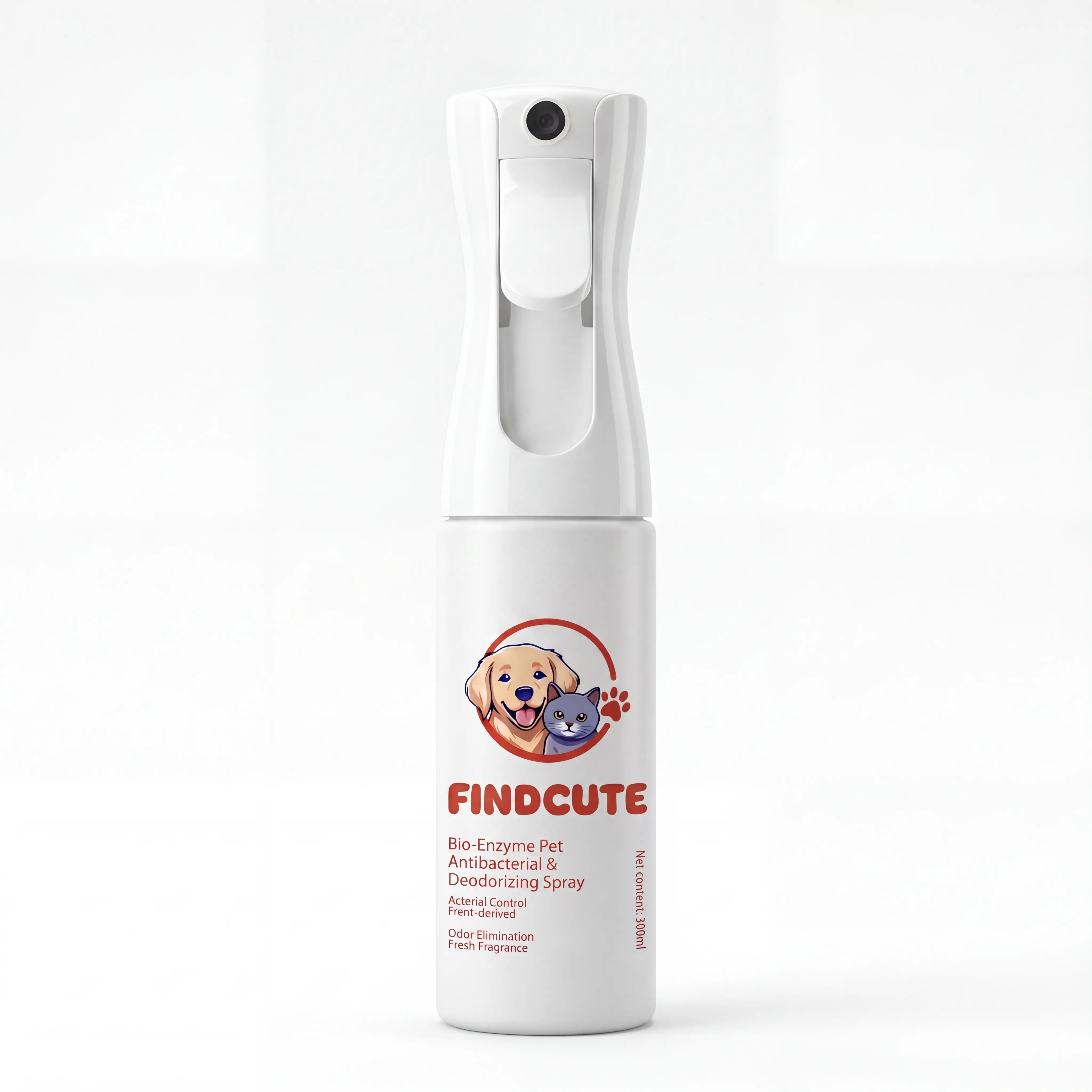 FINDCUTE 10oz Bio-Enzyme Pet Odor Eliminator Spray  – Multi-Purpose Deodorizing Spray for Smoke, Toilet Odor, Pet Odor and Urine Odor, Helps Break Down Pet Urine, Bio-Enzyme Formula, Pet Friendly, Safe if Licked Cleaner