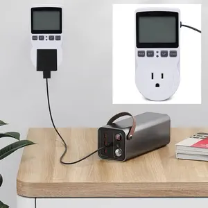 Digital Temperature Controller 1-Stage Outlet with LED Display, Heating Cooling 1-Stage Outlet Thermostat Controller Plug for Reptiles Homebrew Breeding Fermenter Seed Germination, AC100-250V, 50/60Hz