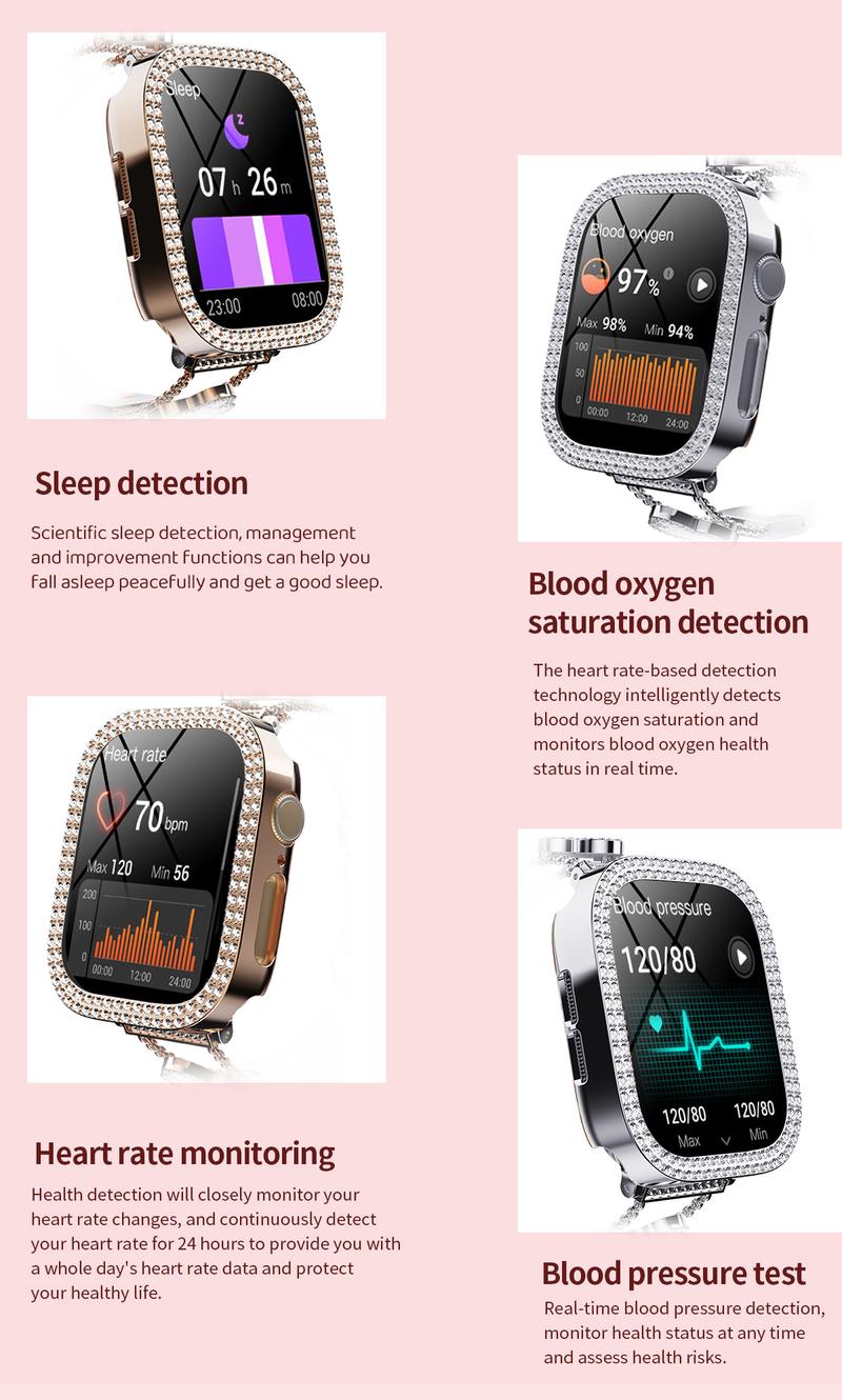 2026 Fashion Smart Watches for Women, Touch Screen Watch, Answer/Make Calls/100+ Sports Modes/Message Reminder, DIY Watch Dials, Wearable Devices, Smart Watches for iPhone/Andriod, Gift for Wife, Girl Friend 2026 Fashion Smart Watches for Women, Touch Screen Watch, Answer/Make Calls/100+ Sports Modes/Message Reminder, DIY Watch Dials, Wearable Devices, Smart Watches for iPhone/Andriod, Gift for Wife, Girl Friend