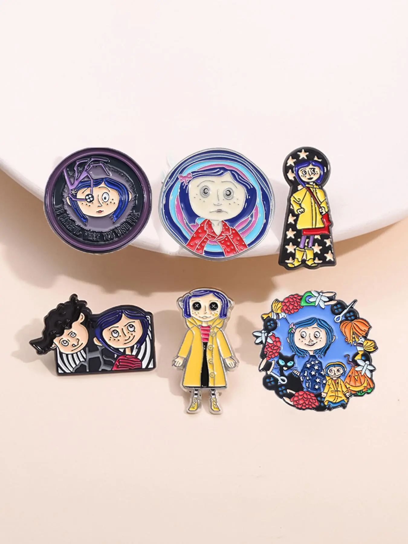 Cartoon Movie Series Brooch, Cute Fun Collectible Enamel Pin Suitable for Backpacks, Jeans, Scarves, Hats Decoration, Fashion Accessories for Women & Men Dainty Gift for Your Love