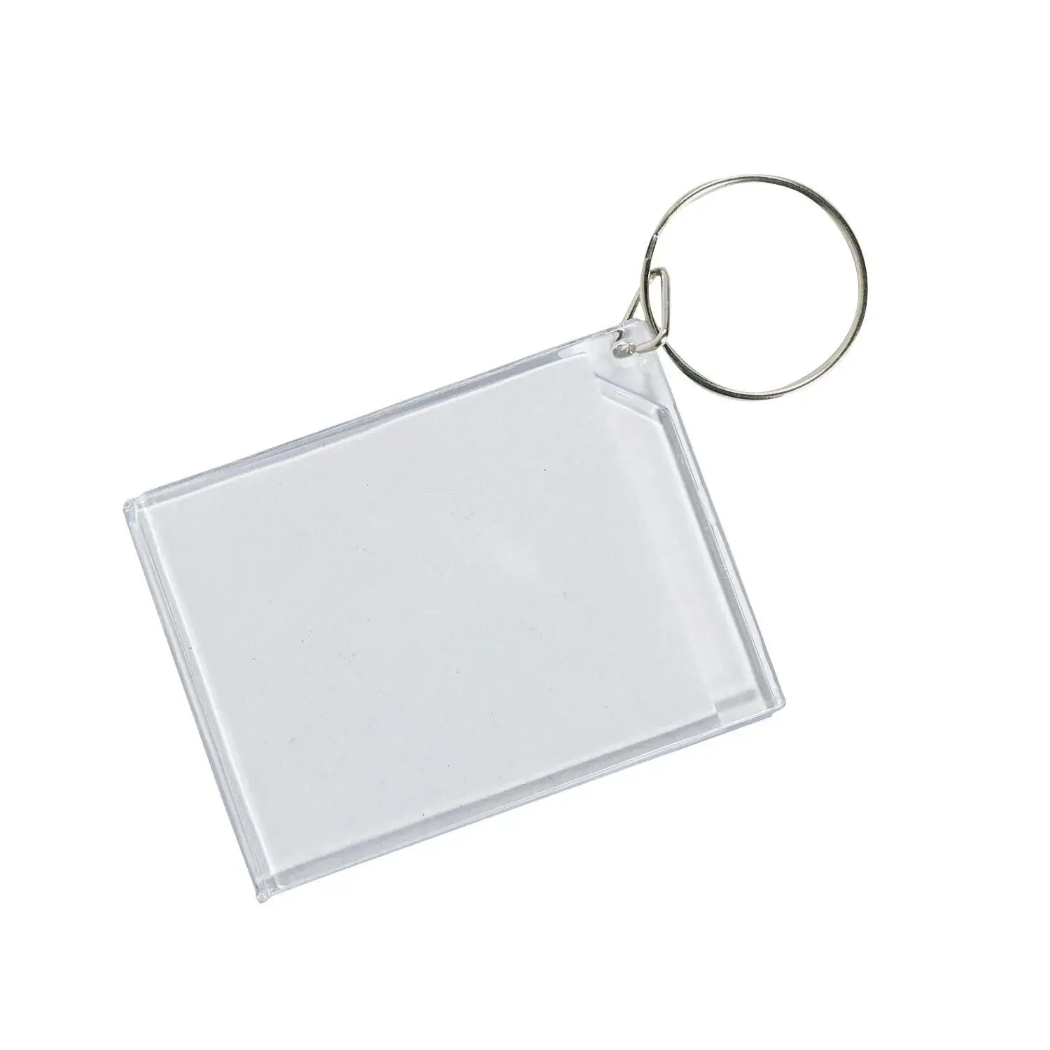 2 1/2" Bulk 48 Pc. DIY Clear Plastic Keychains 2 1/2" Bulk 48 Pc. DIY Clear Plastic Keychains