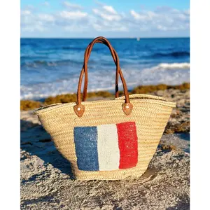 French Flag Custom Large Blue White and Red Basket