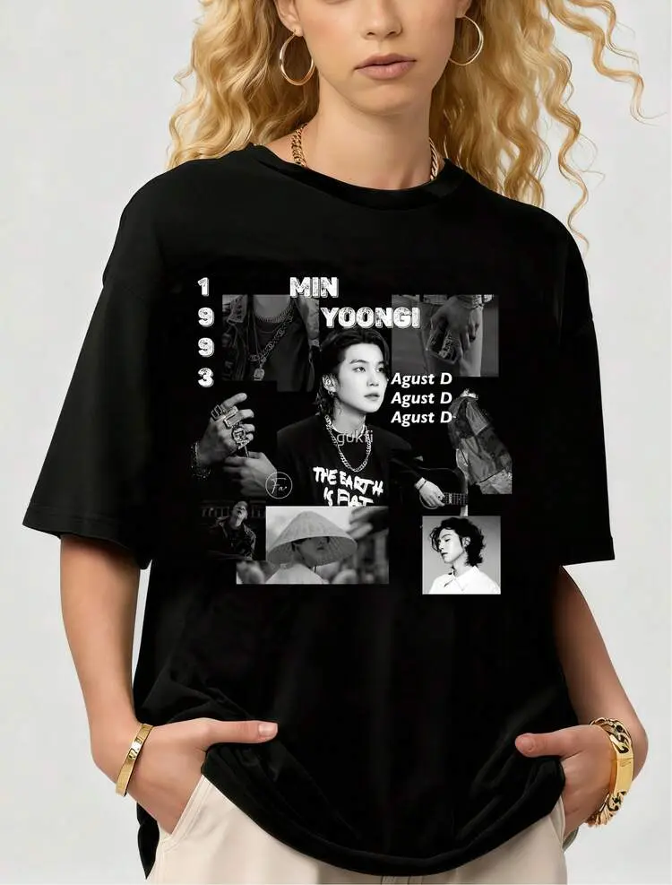 [SALE UP TO 30%] Comeback kpop Suga T-Shirt, Suga 2025 T-Shirt, Trendy T-Shirt, Gift For Fan Womenswear Cotton Medium