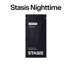STASIS Night Set to Balance Your Stimulant Routine - Calm Sleep Supplements for Stimulant Users - 25 Servings with Nootropics Adaptogens - Support Healthy Brain Function