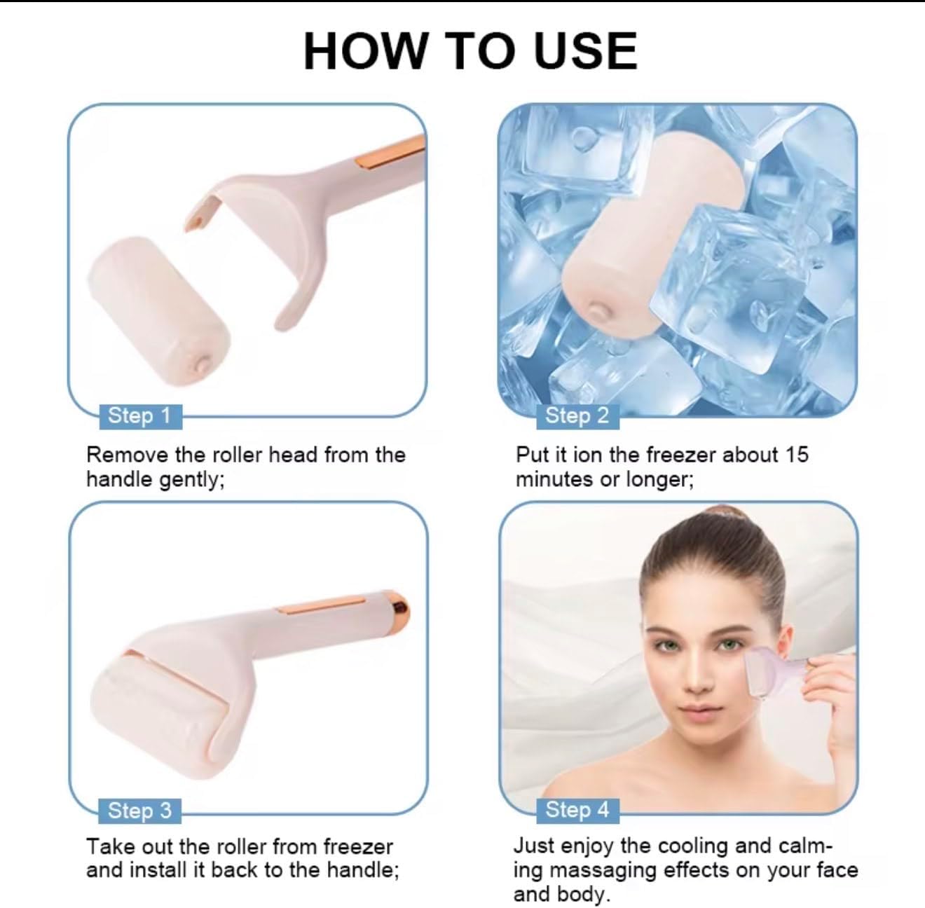 CELLOVIOR Ice Roller for Face,Eyes,Facial Massager Tool,Soothing Skin Care Tool,Cooling Skincare Device for Puffiness,At-Home Spa Gift for Women CELLOVIOR Ice Roller for Face,Eyes,Facial Massager Tool,Soothing Skin Care Tool,Cooling Skincare Device for Puffiness,At-Home Spa Gift for Women