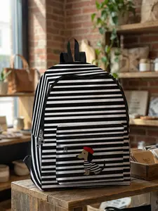 Doggy Printed Backpack, Fun Design, Fashionable Look, Spacious Storage, Ideal for School, Travel, Business Trips, All Seasons Use