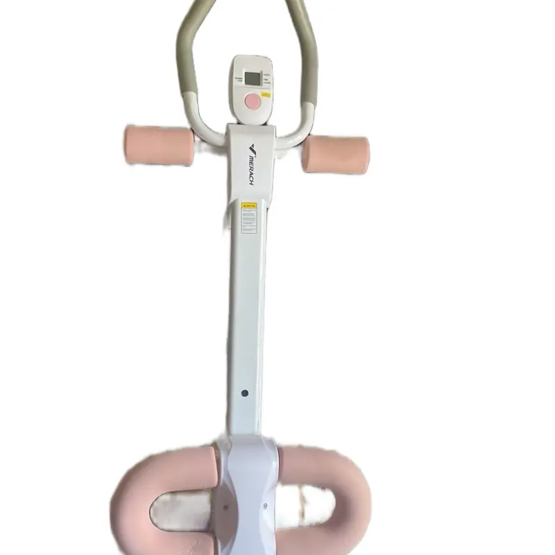 Merach AB Trainer - Pink and White Exercise Equipment with Digital Display