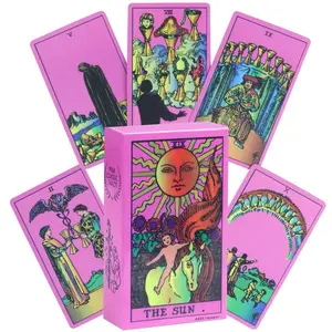 Classic Tarot Cards Set, Portable Divination Deck for Fate Prediction & Spiritual Guidance, Ideal Gift for Ages 14+