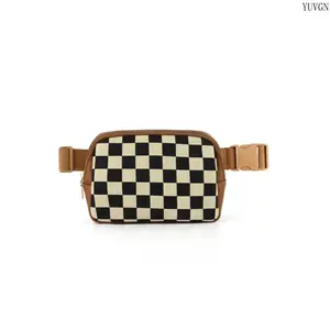 Checkerboard Wristlet Wallet for Women, Detachable Strap Zipper Clutch, Casual Minimalist Card Holder Purse, Trendy Versatile All-Season Keychain Pouch, Perfect Lightweight Accessory for Daily Use, Shopping & Gifting