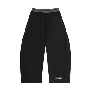 Stone Code Plaid Waistband Barrel Sweatpants