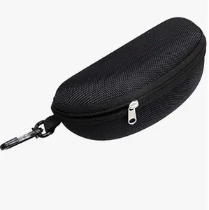 Portable Waterproof Sunglasses Case: Zipper Hard Case with Clip