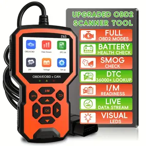 Professional Car OBD2 Scanner Diagnostic Tool Engine Fault Code Detector Oxygen Sensor Tester Automotive Auto Diagnostic Tool Code Reader Clear Engine Fault Light 65,000+DTCs OBD/EOBD Reset & I/M for All OBDII Vehicles Since 1996 & Newer obd2 scanner