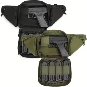 Hidden Buckle Waist Bag with Pistol Waist Bag, Waist Bag Holder with Cartridge Clip Pouch