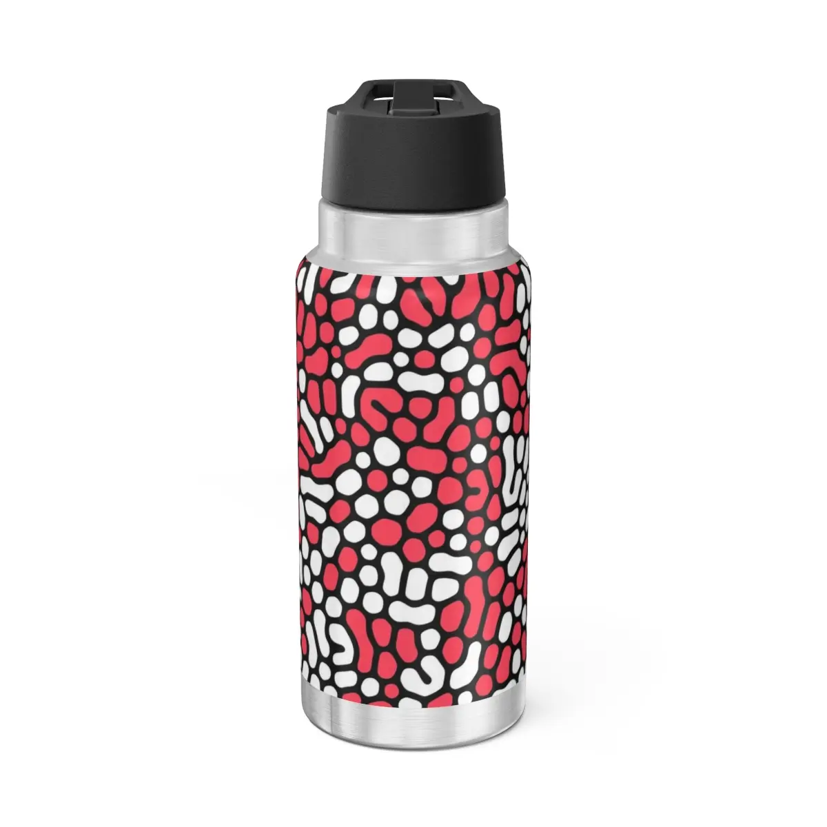 Red and White Dots Graffiti Gator Tumbler, 32oz