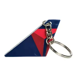 Delta Airplane Tail Key Chain