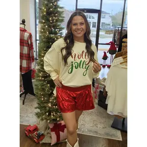 Metallic Red Swing Shorts