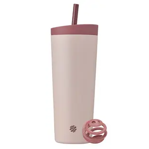 BlenderBottle 24oz Stainless Steel Strada Straw Tumbler - Red