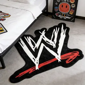 American Street Graffiti Letter Rug, Home Decor Rug, Creative Fashion Living Room Carpet, Soft Comfortable Bedroom Bedside Mat, Decorative Gaming Room Pad