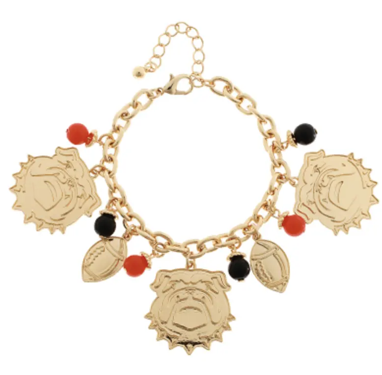 BULLDOG Charm Game Day Bracelet