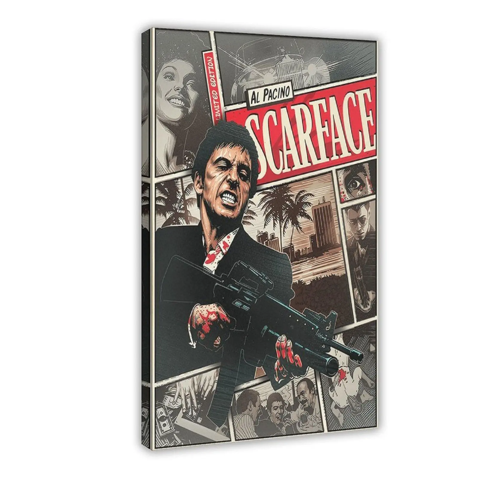 Scarface Movie Poster Canvas Wall Art Home Decor Gift for Movie Lovers