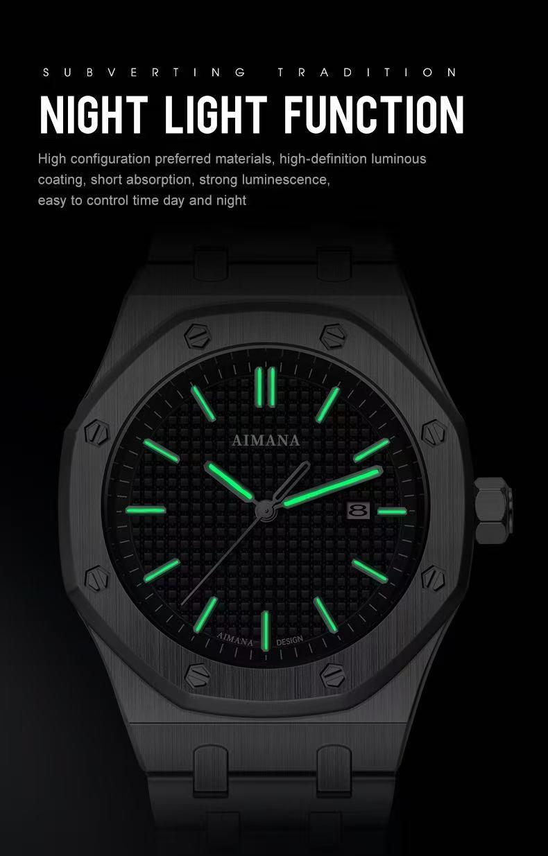 Men’s Luxury Formal Quartz Watch–Featuring a square stainless steel case with a luminous dial,water and scratch resistance, and a date display.A stylish and versatile luxury timepiece(Randomly give away an elegant,and stylish women's watch)