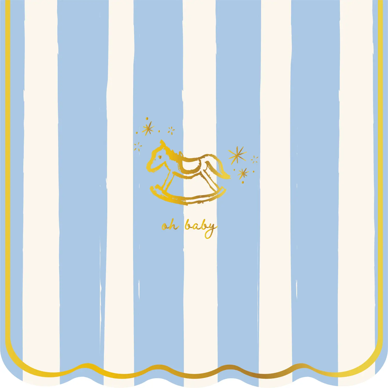 Oh Baby Icon Cocktail Napkins- 2 Pack