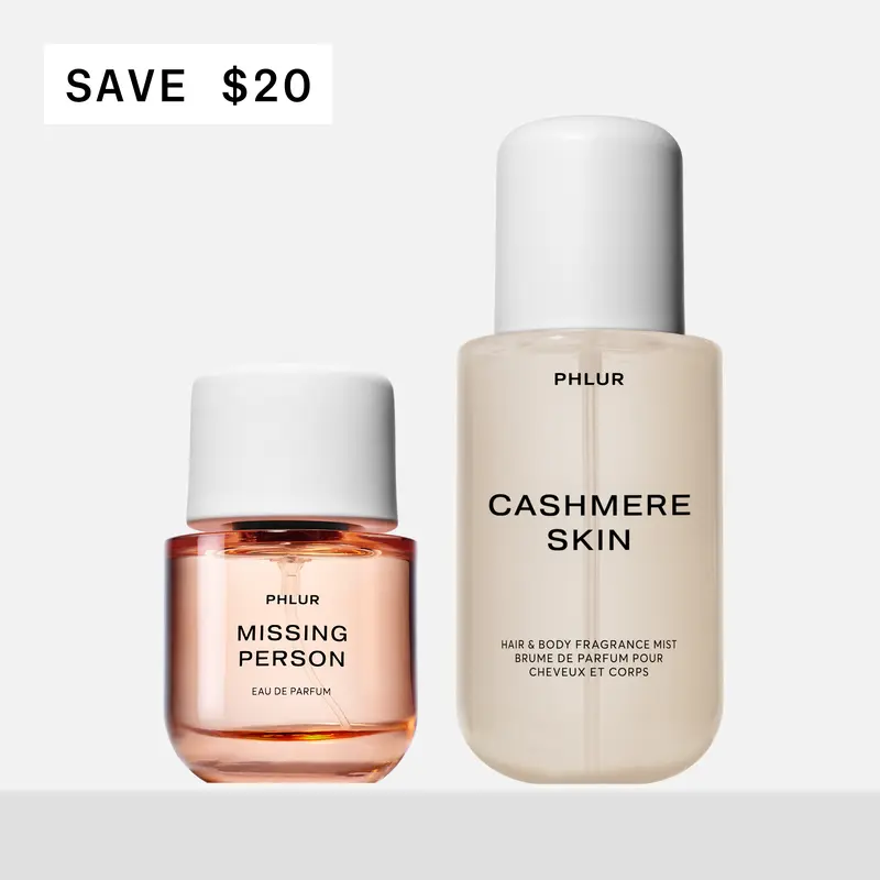 PHLUR Second Skin Duo - Missing Person Eau de Parfum + Cashmere Skin Body Mist Set