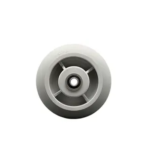6" x 2" Thermoplastic Rubber Donut Tread Wheel Only with Precision Ball Bearing - 1/2" Bore - 500 lbs Capacity per Wheel  -  Service Caster Brand
