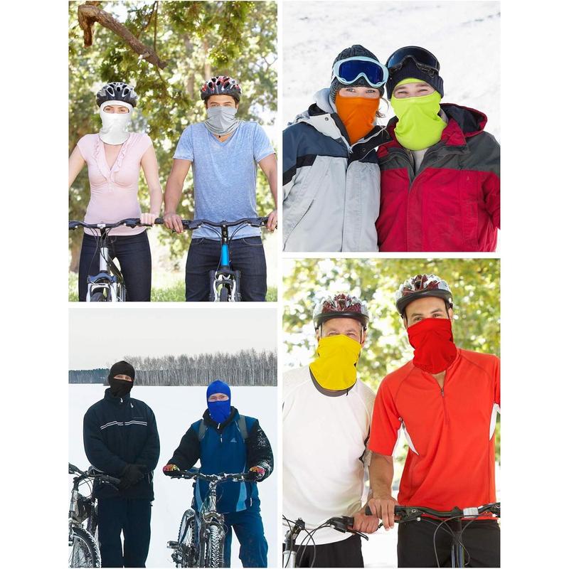 9 Pcs Ski Mask for Men Full Face Cover UV Sun Protection Face Mask Windproof Balaclava for Outdoor Motorcycle Cycling