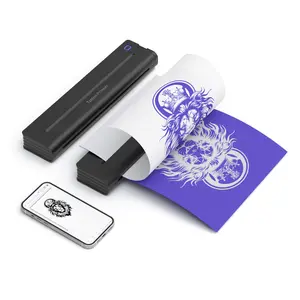 2025 New Launch Wireless Bluetooth Tattoo Stencil Printer Mini 2000mAh with 30 Sheets of Transfer Paper, Lightweight Design & Easy-to-Use App