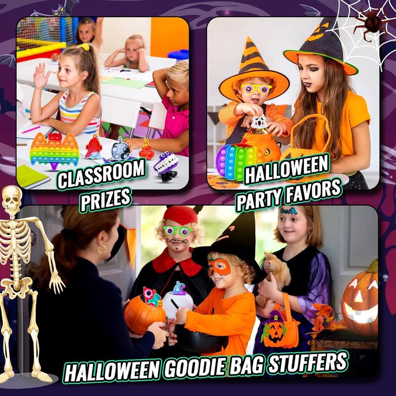 Halloween Party Bags Joyfy Halloween Party Favors 72 Pcs Plastic Halloween Trick Or Treat Goodie Bag Kids Candy Bag Snacks Bags For Halloween Gifts Event Classroom Prizes Halloween Party Bags Fillers