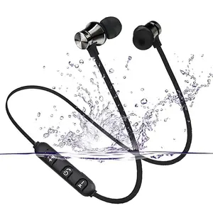 XT-11 Bluetooth 4.2 Wireless Headset, Magnetic Neckband Sports Earbuds, Waterproof Sweatproof Running Headphones with Built-in Mic, Universal Wireless Sports Audio Earphones for All Smartphones
