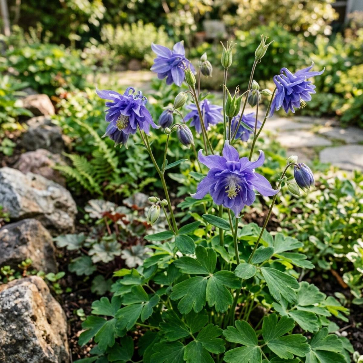 Premium Aquilegia Seeds Columbine Seeds for Garden Planting Beautiful Bell-Shaped Flowers Non-GMO Easy Grow Perennial Flower Seeds for Home Garden Decoration Outdoor Landscaping