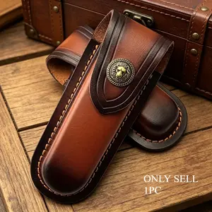 Multi-purpose Folding Knife Leather Sheath, Universal Top-Grain Leather Sheath, Swiss Army Knife Leather Sheath, Outdoor Knife Leather Sheath, DIY Knife Sheath
