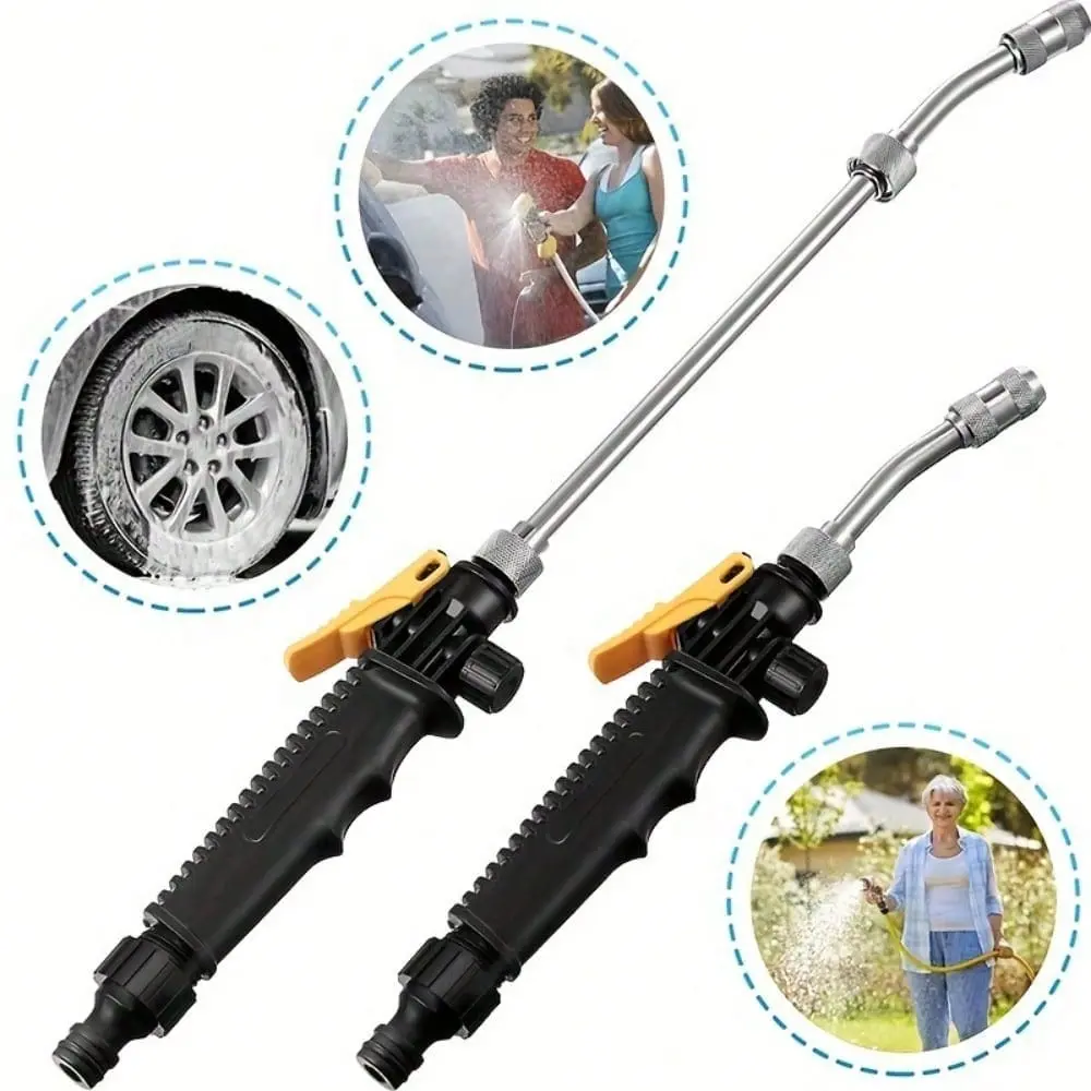 Car Wash Air Conditioning Water Gun, High Pressure Adjustable Nozzle Atomization Spray Nozzles Seedling Watering Watering Flowers Watering Vegetables Watering Car, Water Spray Tool, Car Wash Accessory