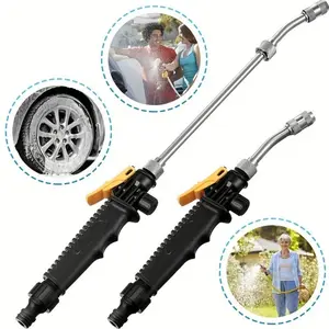 Car Wash Air Conditioning Water Gun, High Pressure Adjustable Nozzle Atomization Spray Nozzles Seedling Watering Watering Flowers Watering Vegetables Watering Car