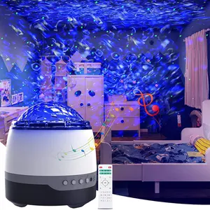 Flower Dance Clearance Price Color Changing LED Galaxy Laser Star Projector with Sound Effects & Smart Remote Control for Room Decor