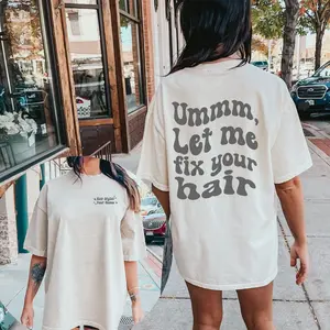 Trendy Hairstylist Shirt, Licensed Hairapist, Hair Hustler, Hair Dresser Gift, Comfort Colors, Umm Let Me Fix Your Hair