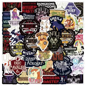 100 Dungeon & Dragons Stickers for Luggage, Laptops, Waterbottles DND
