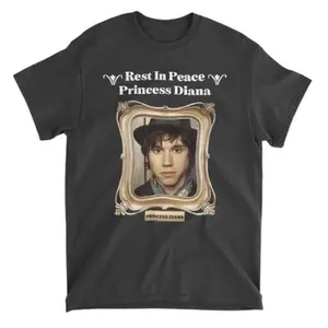 Princess Diana Ryan Ross Tribute T-shirt For Fans Of The Royals And Panic At The Disco Tshirt Classic Cotton Menswear Top