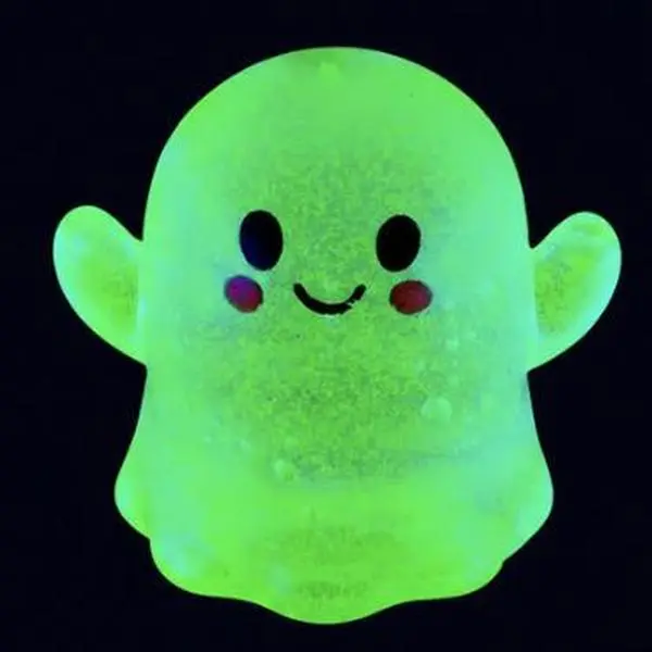 Glow-in-the-Dark Ghost Squishy, Cute Kawaii Squishies – Sensory Fidget Toys for Stress Relief, Sensory Products soft