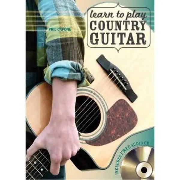 Used Country Guitar Instruction Book for Beginners - Phil Capone, Paperback with Lessons & Tutorials (English), Beginner